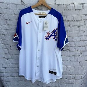 NWT Nike Jersey MLB Logo Rosario #8 Atlanta Braves XXL 2XL